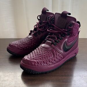 Nike Lunar Force 1 Duckboot – Burgundy / Team Red – Men’s 9